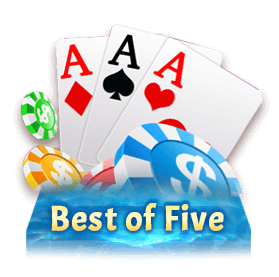 Best of Five poker hand battle on 3 Patti Pearl